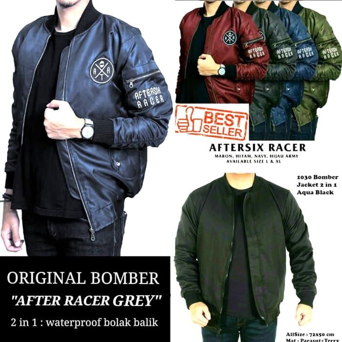 TERLARIS TERBARU BOMBER 2 IN 1 BOLAK BALIK JAKET PARKA DISTRO PRIA COWOK KEREN
