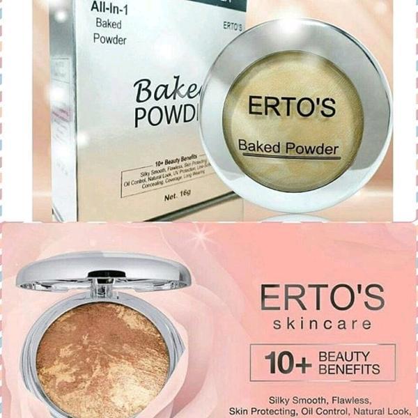 ERTOS ERTO S BAKED POWDER ORIGINAL BEDAK ERTOS COMPACT POWDER