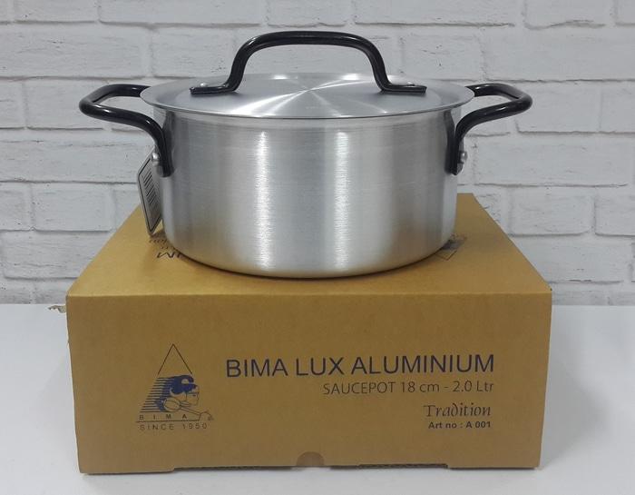 NEW BIMA PANCI ALUMINIUM SAUCEPOT 18CM 2,0 LITER MADE IN INDONESIA - A001 PROMO