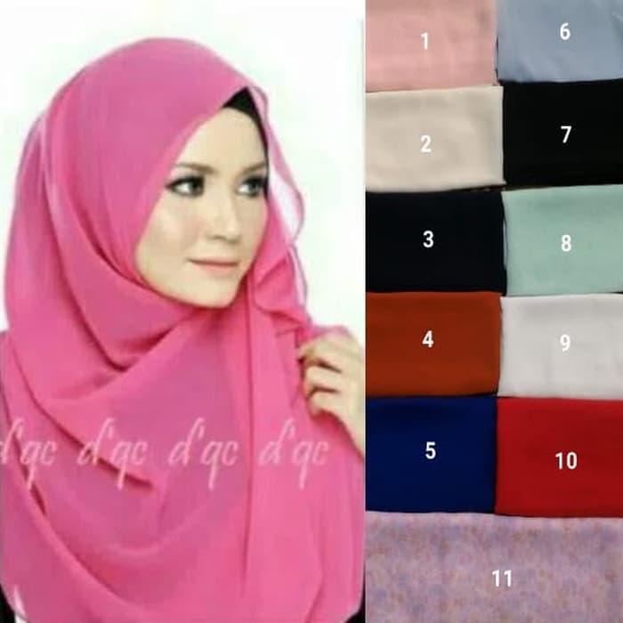 PASHMINA SIFON / HIJAB / PASMINA POLOS / JILBAB POLOS