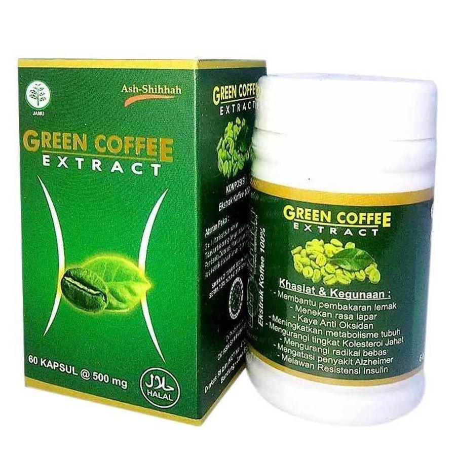 Kapsul Kopi Hijau Green Coffee Extract Ash-Shihhah - Herbal Pelangsing Alami
