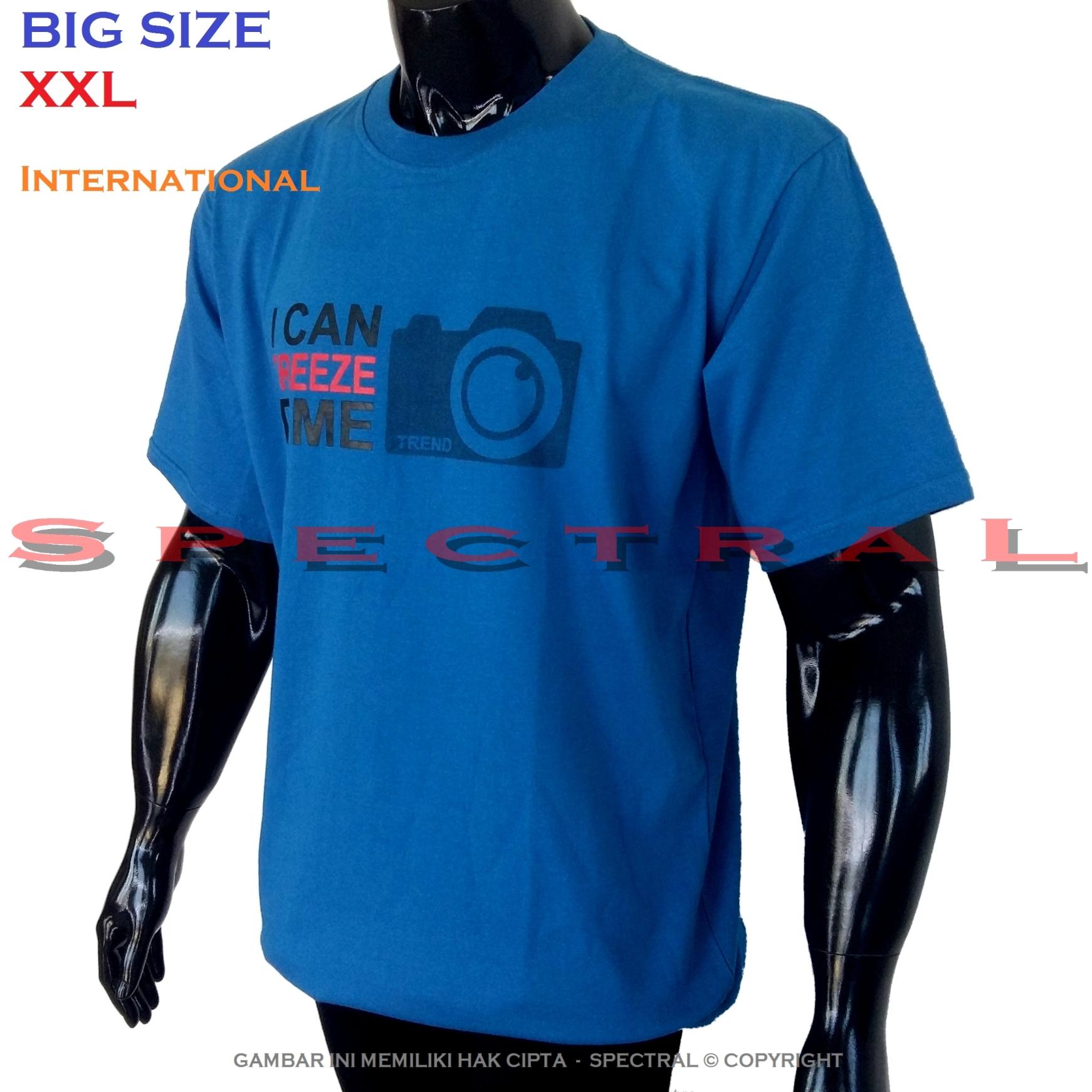 Spectral – BIG SIZE XXL INTERNATIONAL 100% Soft Cotton Combed Kaos Distro Jumbo BIGSIZE T-Shirt Fashion Ukuran Besar Polos Celana Atasan Pria Wanita Katun Bapak Orang Tua Gemuk Gendut Lengan Simple Sport Casual 2L 2XL Baju Cowo Cewe Pakaian Terbaru I CAN