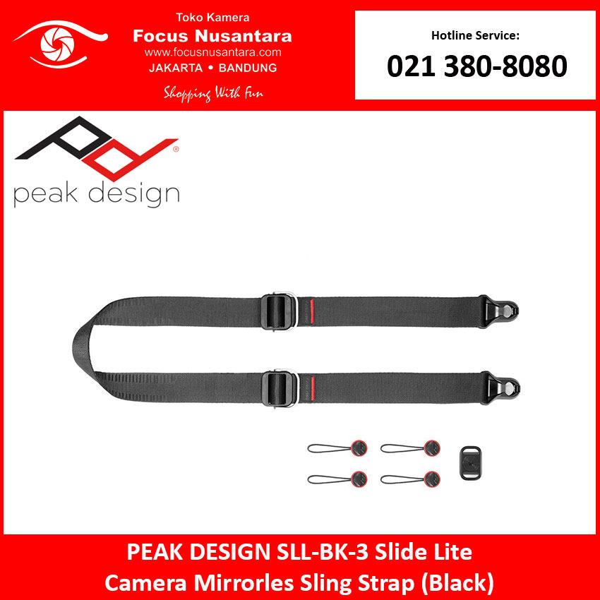 PEAK DESIGN SLL-BK-3 Slide Lite Camera Mirrorles Sling Strap (Black)