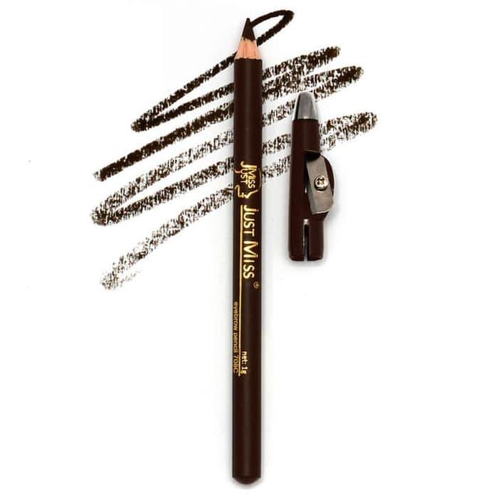 (708C) Pensil Alis JustMiss Serut / Eyebrow Pencil / Just Miss - Pensil Alis - Eyebrow Kit Kece - Aksesoris Kecantikan - Pensil Alis JustMiss Original