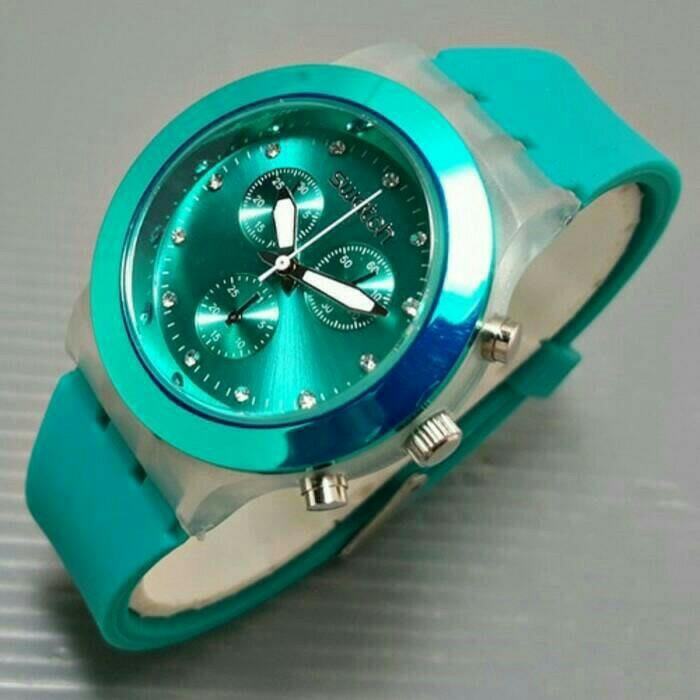Jam Tangan Wanita Swatch Swiss (Guess Rolex Lv)