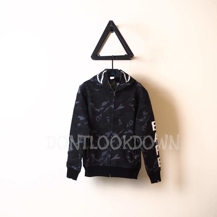 ASLI!!! HOODIE JACKET BAPE BY A BATHING APE X NBH BLACK MIRROR QUALITY 1:1 ORI - Hitam, S - IXFUzB