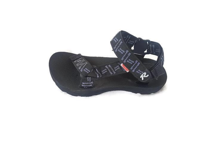 Sandal Gunung Pria Keren & Trendy Tali Bermotif Garis STR38