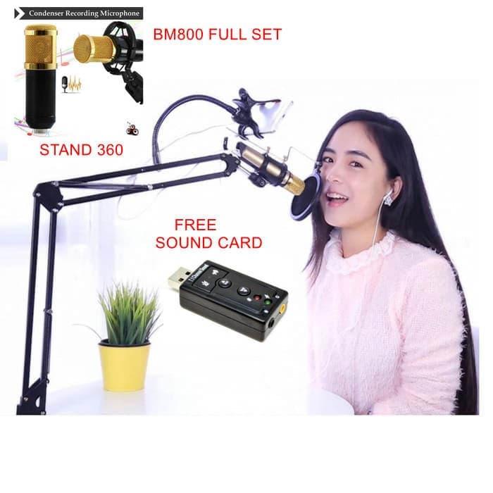 MDM Paket Lengkap Microphone Condenser Taffware BM800 BM 800