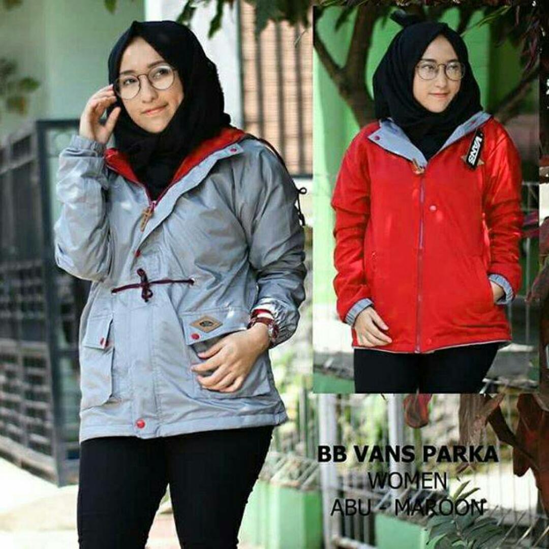 JAKET BB PARKA ABU MERAH
