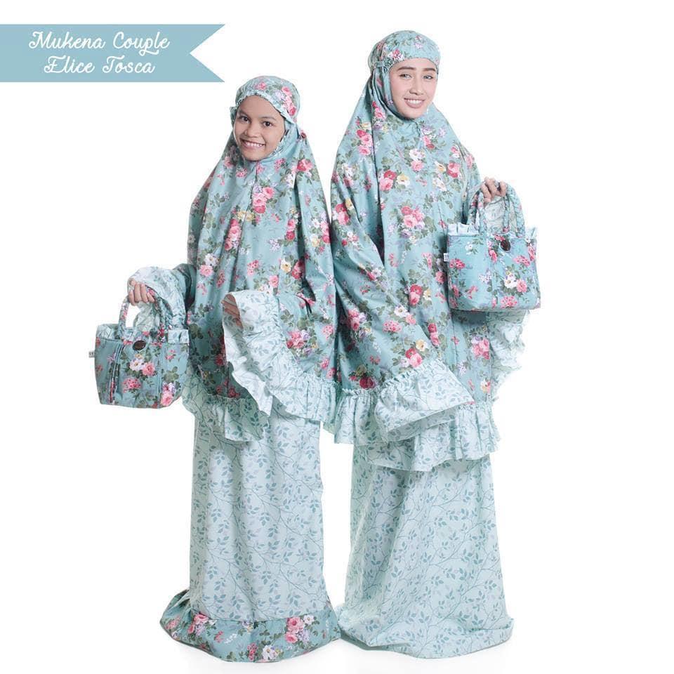 TERLARIS!!! MUKENA COUPLE (IBU ANAK) KATUN JEPANG ELICE TOSKA KEPANG mukena mewah / mukena dewasa / mukena tatuis / mukena anak / mukena bali / mukena katun jepang
