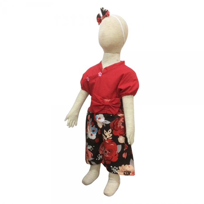TERLARIS Baju Cheongsam dan Celana Kulot - Setelan Anak Lieny - Uk XL PROMO