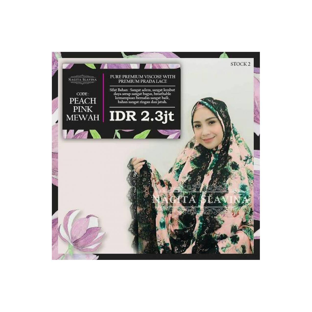 Mukena Peach Pink Mewah By NAGITA SLAVINA