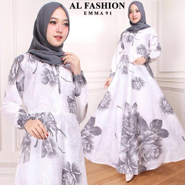 Gamis Wanita MAXI EMMA motif bunga gamis perempuan terbaru busana pesta wanita muslim party dre