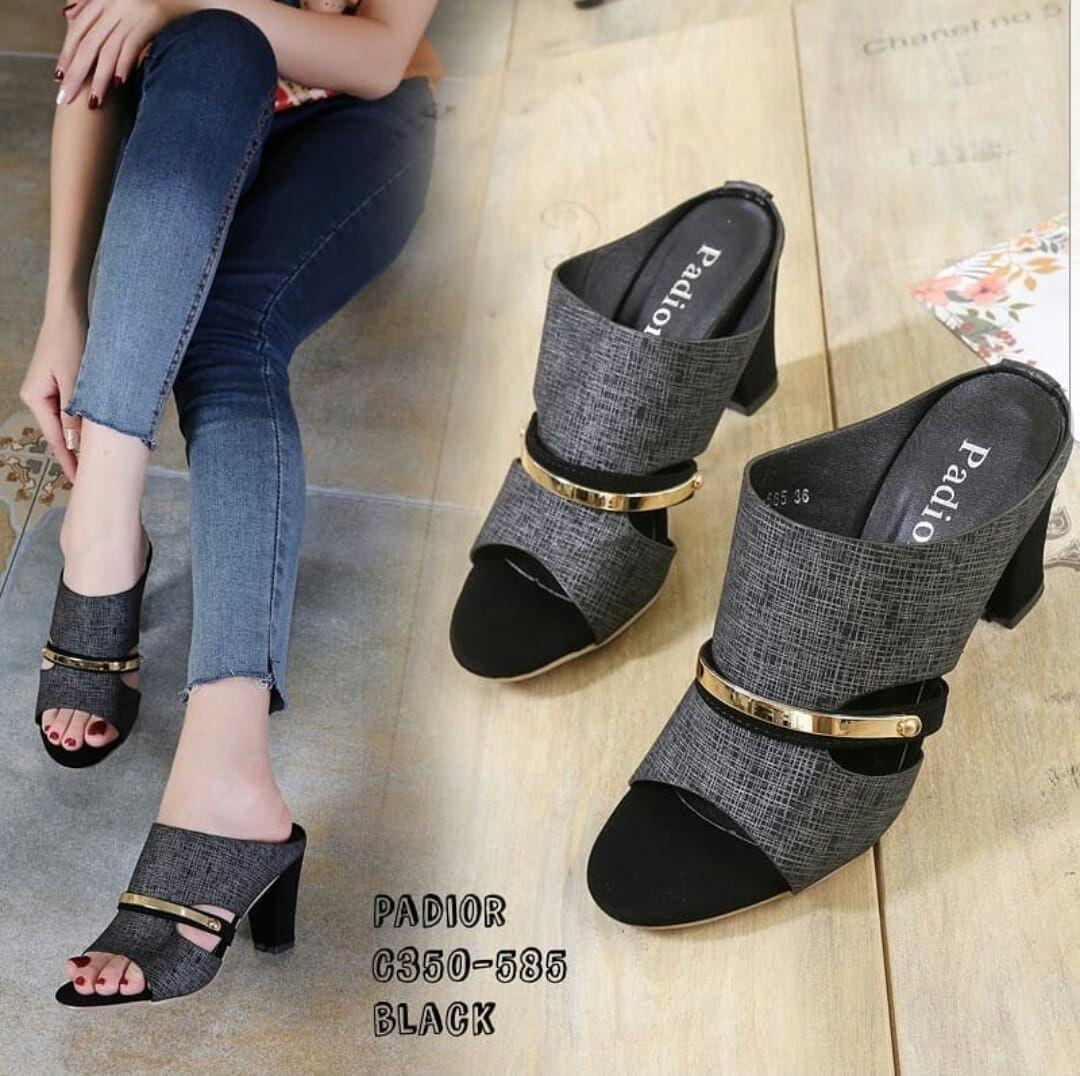 Sandal Heel Wanita Elza Vanilla / Sandal Hak Tahu Wanita Elza Vanilla