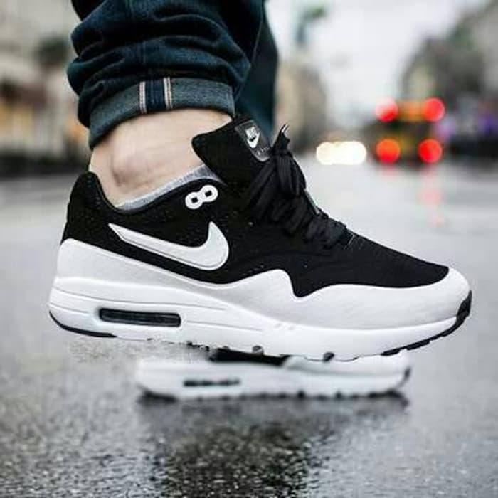 SEPATU NIKE AIRMAX ONE PUTIH HITAM UNTUK PRIA WANITA - KRciGG