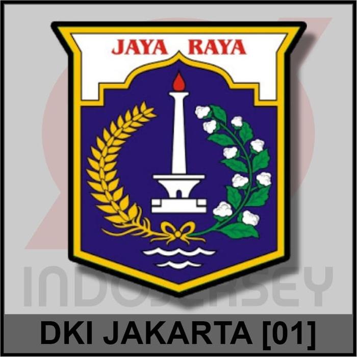 Hemat 10%!! Patch Badge Flock Liga Indonesia - Dki Jakarta 01 - ready stock