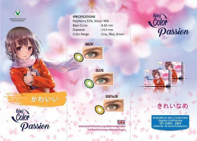 Softlens Living Color Passion Contact Lens - Brown + Free Lenscase