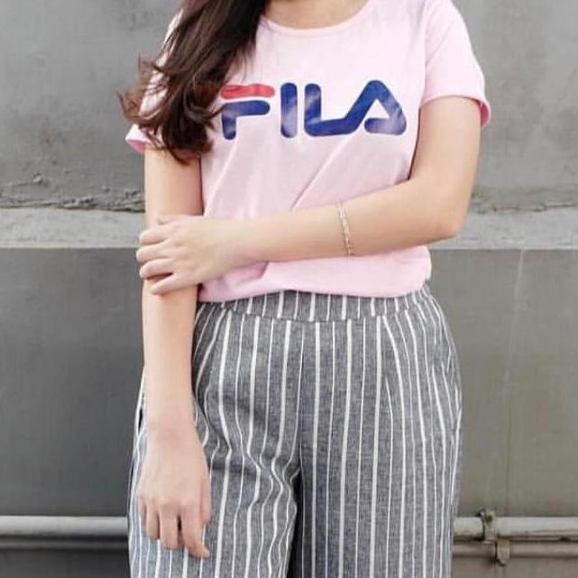 Damai fashion jakarta - baju atasan tshirt Wanita FILAFILA 2 warna - konveksi baju murah tanah abang