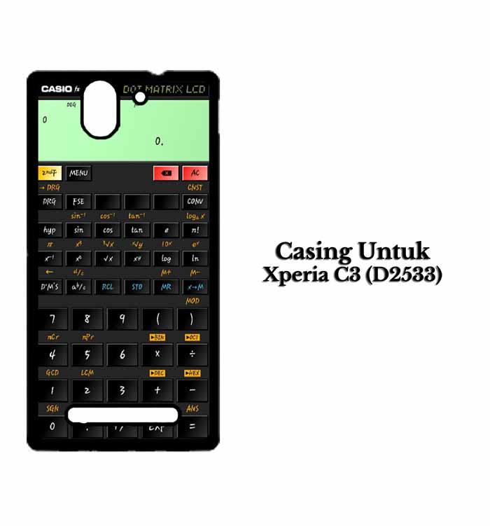 Casing Xperia C3 (D2533) kalkulator fix Custom Hard Case Cover
