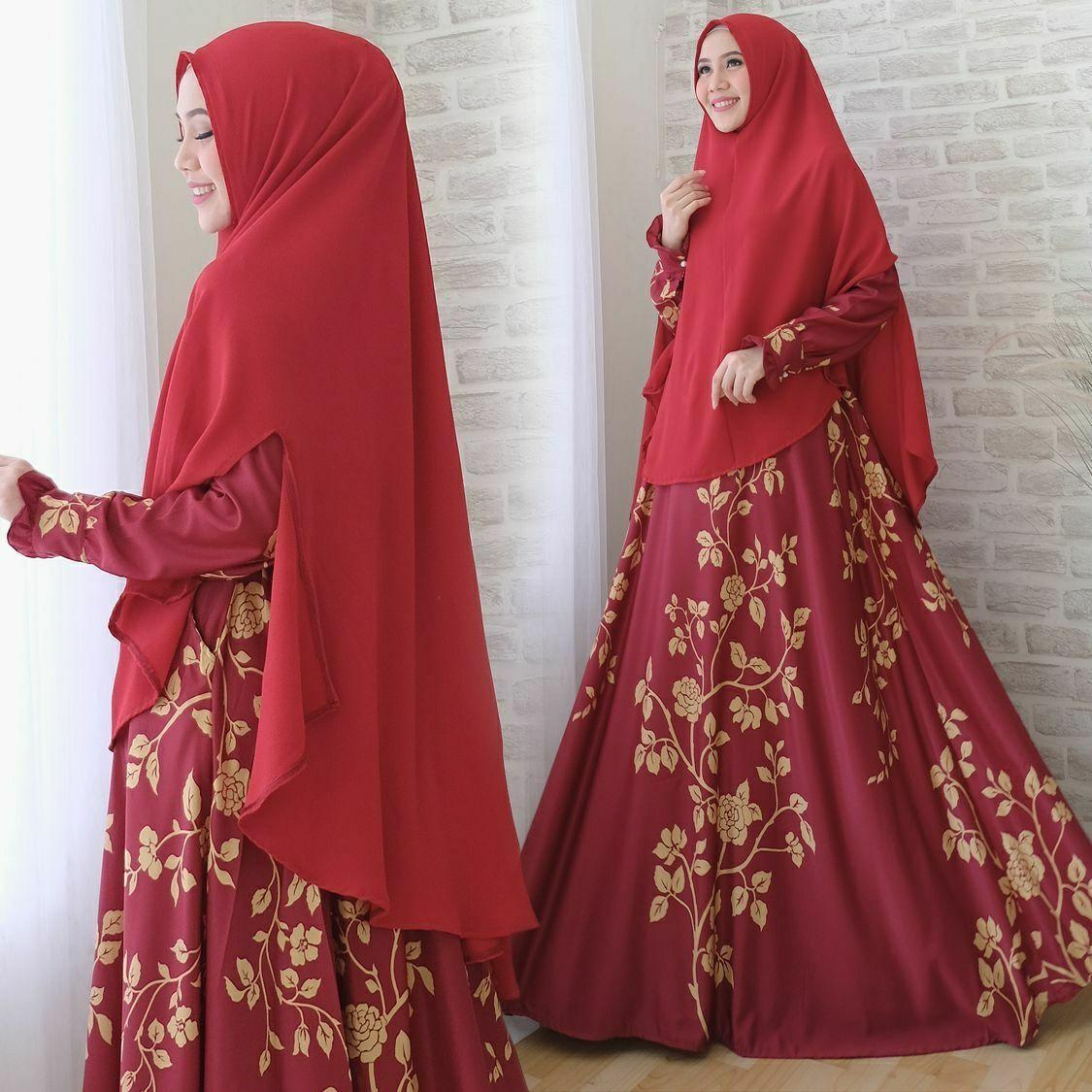 (Foto Asli) PTA Hijab Syar'i Premium Malya Daun