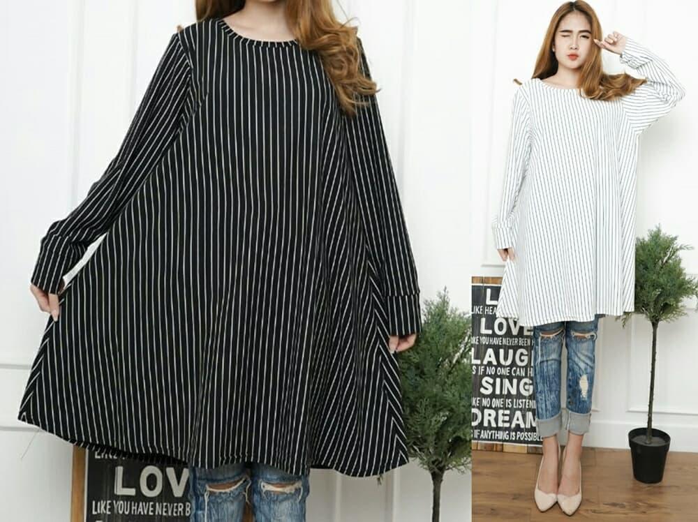 COUPLELOVER- BLOUSE JUMBO abigail salur -XXL  FASHION JUMBO  BIG SIZE  KEMEJA JUMBO  UKURAN BESAR