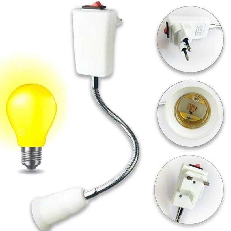 Adapter Ekstensi Bohlam E27 EU Plug 20cm Belum ada ulasan / Aneka Bohlam Lampu Terbaru Murah