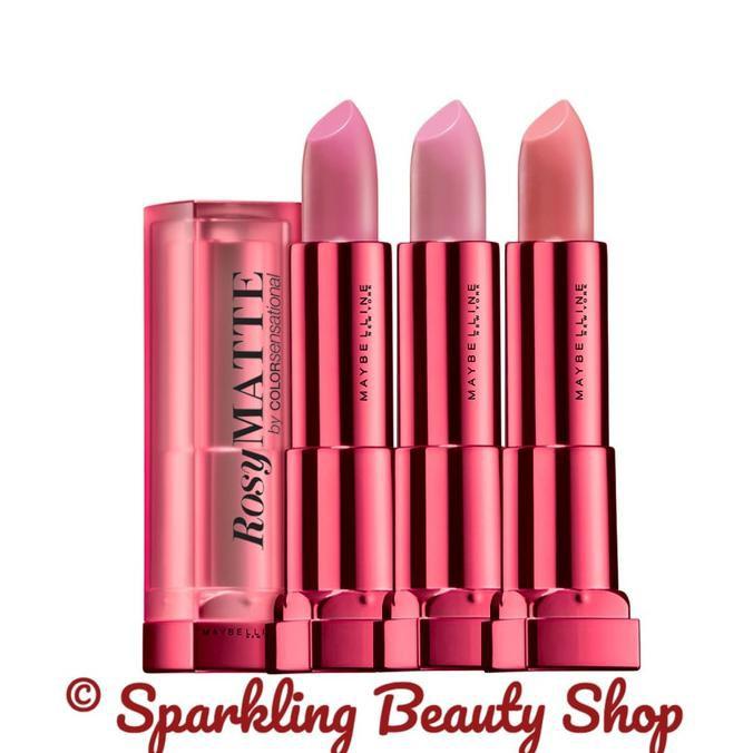 MAYBELLINE COLOR SENSATIONAL LIPS ROSY MATTE LIPSTICK - PINK SERIES - LIPSTIKQ