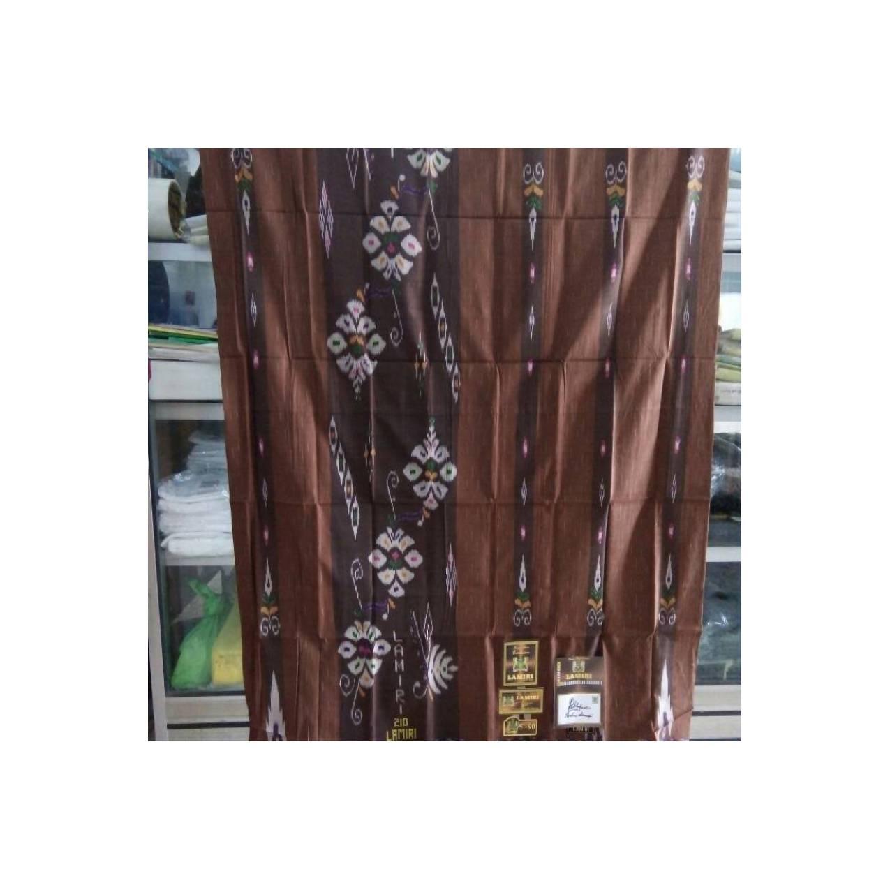 Sarung Lamiri Motif Jentik Coklat