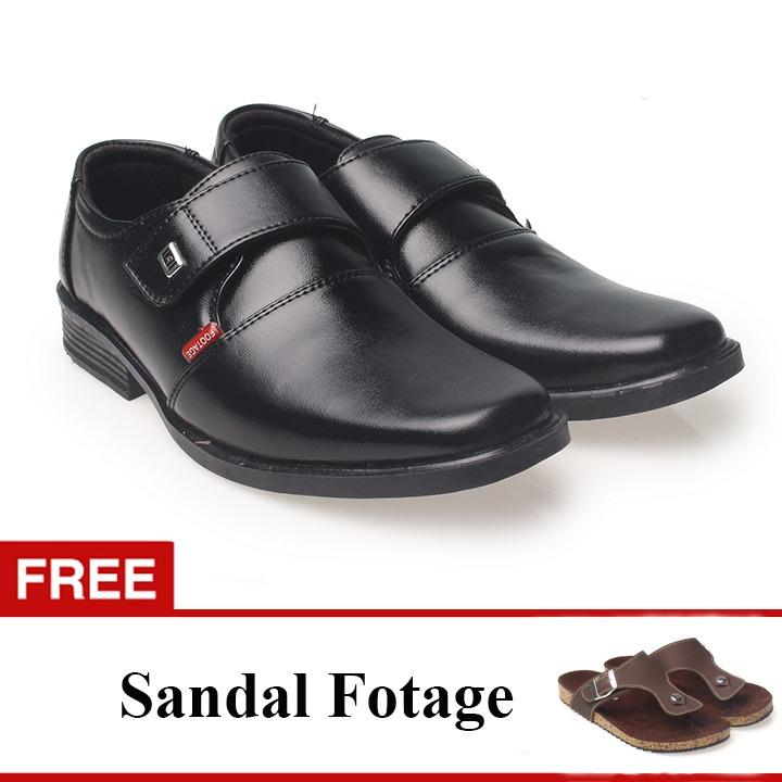 Footage Sepatu Fantofel Hitam Free sandal Puyu cokelat