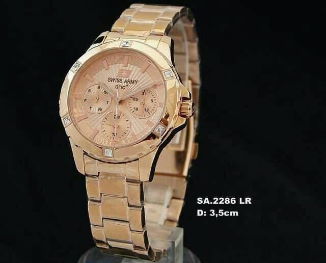 Harga Spesial!! Jam Tangan Cewek/Wanita Swis Army 2286 Rosegold Original - ready stock