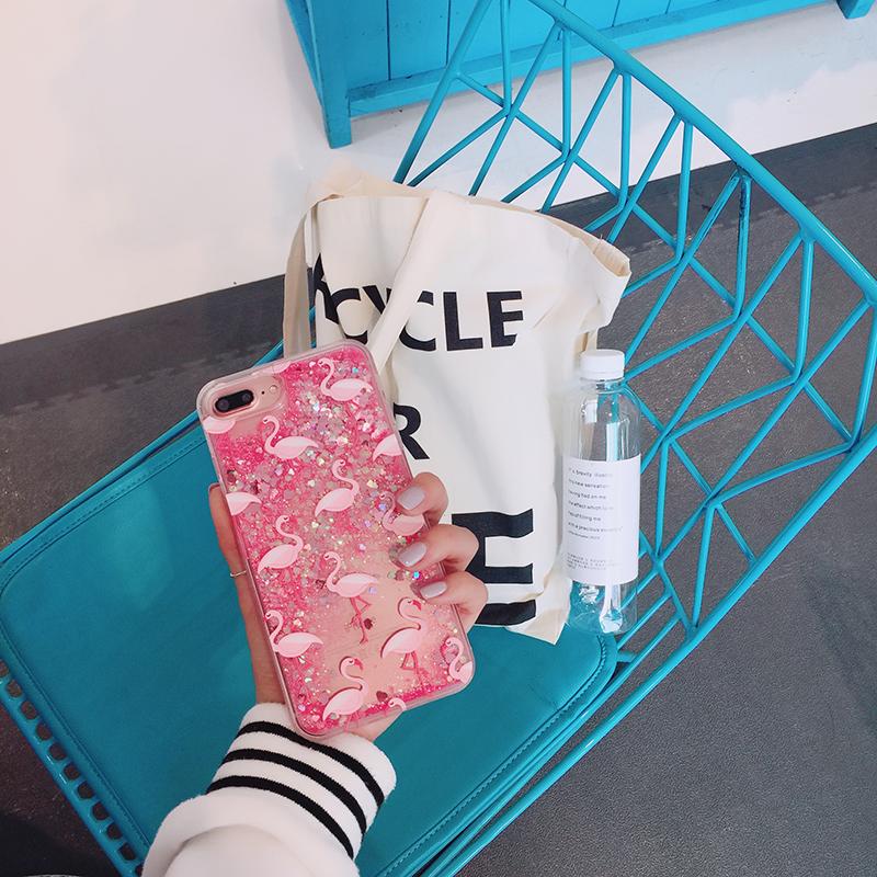 Flamingo Selubung Ponsel 7 Plus Apple Identitas Selubung Iphone6s Jepang atau Korea Selatan Anti Jatuh Lembut