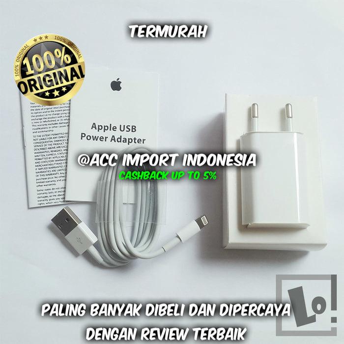 Harga Spesial!! Charger Iphone Se 5 5C 5S 6 6S + 7 7+ 8 8+ X Plus Original Garansi - ready stock