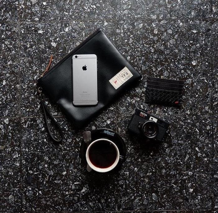 Promo: Pouch 203 Black Taylor Fine Goods Murah Bagus Unik Berkualitas Tas Hp - ready stock
