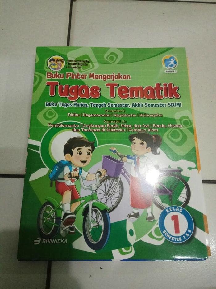 Buku Pintar Mengerjakan Tugas Tematik Kelas 1 Semester 1 Dan 2