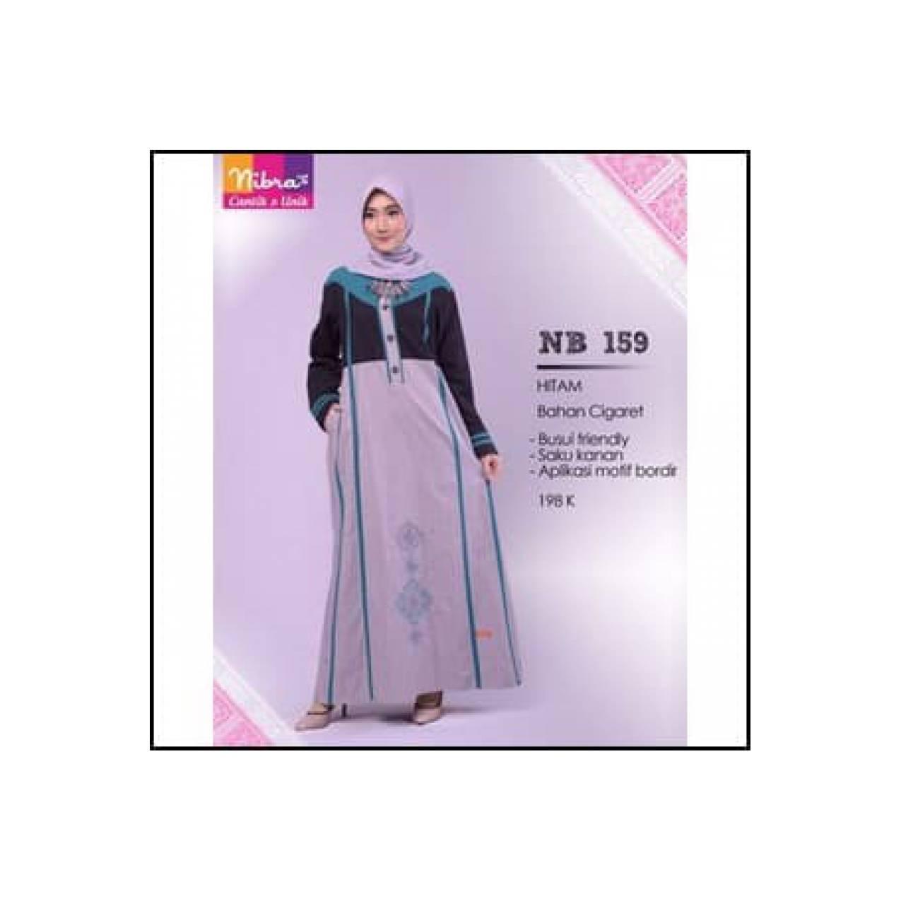 Best Seller Gamis Cigaret Aplikasi Motif Bordir NB 159