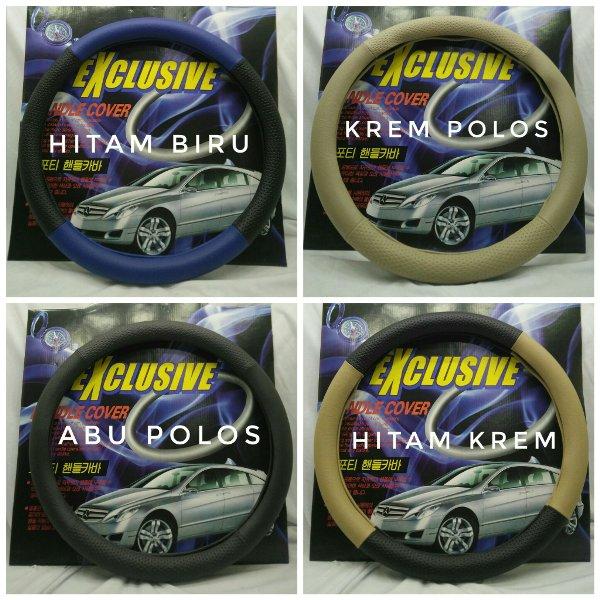 Sarung Cover Setir Stir Steering Wheel Cover Exclusive Warna Kombinasi dan polos Termurah Surabaya Jakarta Bandung Semarang