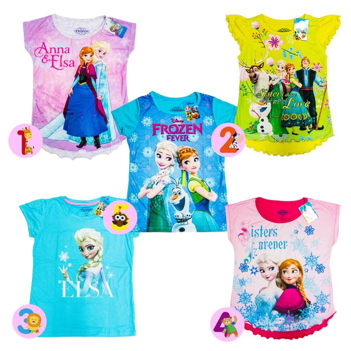 Disney ORI Kaos Anak Perempuan - Frozen