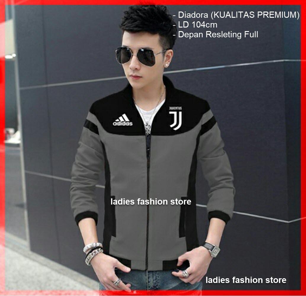 Jaket Bola Pria / Jaket Football Club / Jaket Bola Murah Jaket Bola Laki Laki / Jaket Club Bola Murah / Atasan Jaket Bola Murah / Jaket Cowok Bahan Adem / Jaket Bola Mania / Atasan Jaket Pria Resleting / Pakaian Murah / Baju Bola LC - (PRIA Ventusju) ABU