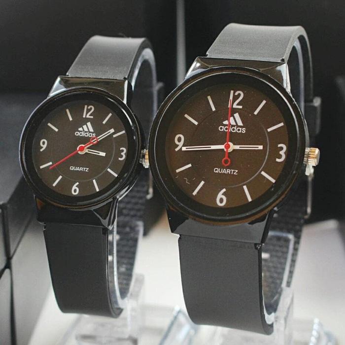 jam tangan adidas** couple / jtr 1020 hitam