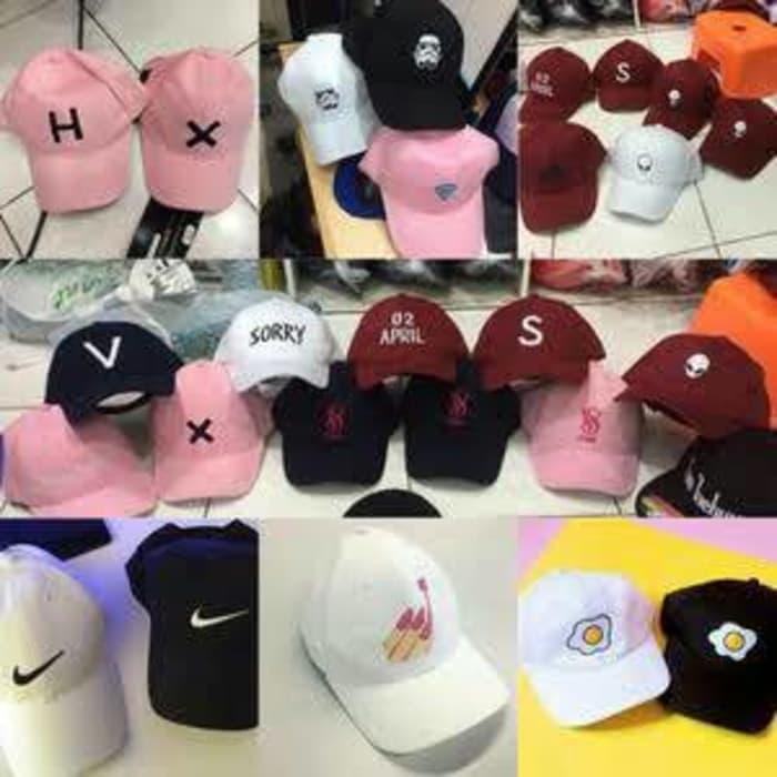 Harga Diskon!! Topi Baseball Sablon Gambar Sesuai Request Import High Quality !! - ready stock