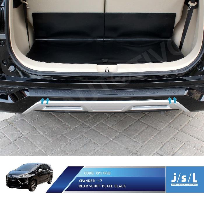 Mitsubishi Xpander Sillplate Belakang Hitam / Rear Scuff Plate Black
