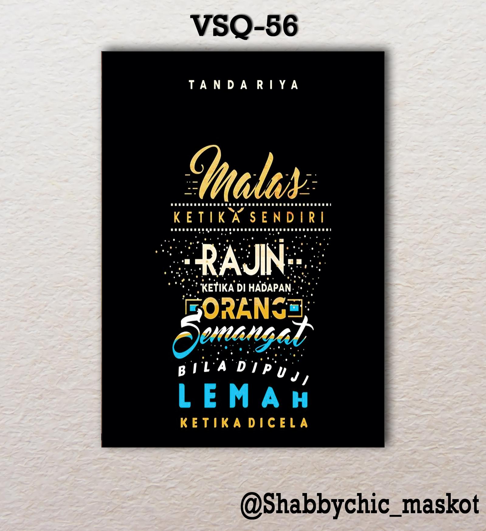 Vasty Hiasan Dinding Kayu Wall Decor Poster Super Quotes VSQ-56