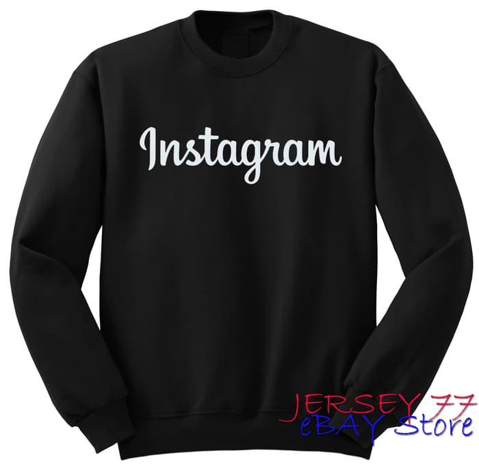Harga Diskon!! INSTAGRAM LOGO JAKET SWEATER HOODIE KEREN - ready stock