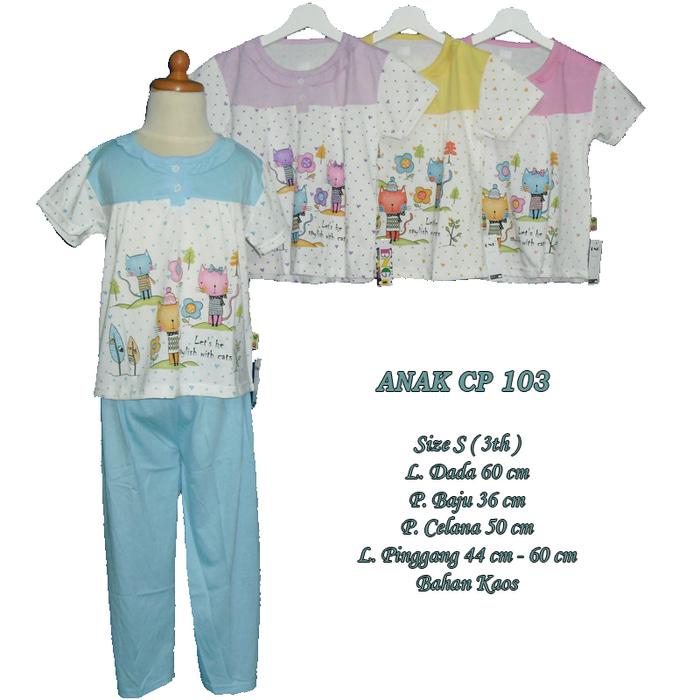 Baju tidur untuk 3 th anak perempuan setelan celana panjang size S - S-ANAK CP 103, Pink / Baju Tidur / Baju Tidur Wanita / Baju Tidur Jumbo / Setelan Baju Tidur / Baju Tidur Murah / Baju Tidur Kekinian / Baju Tidur Berkualitas