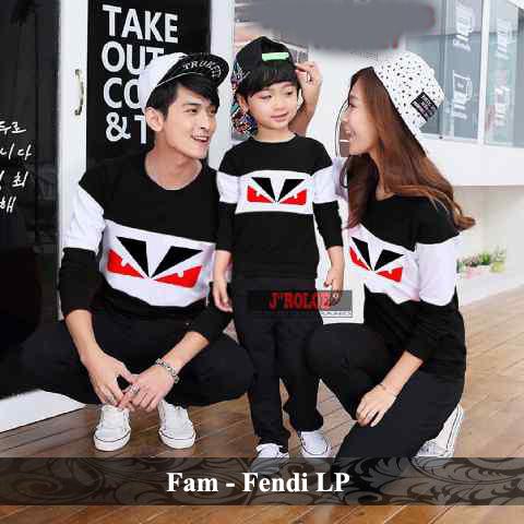 FamilyCouple Baju Couple Keluarga Lengan Panjang Kaos Family 1 Anak Terbaru Dendi LP