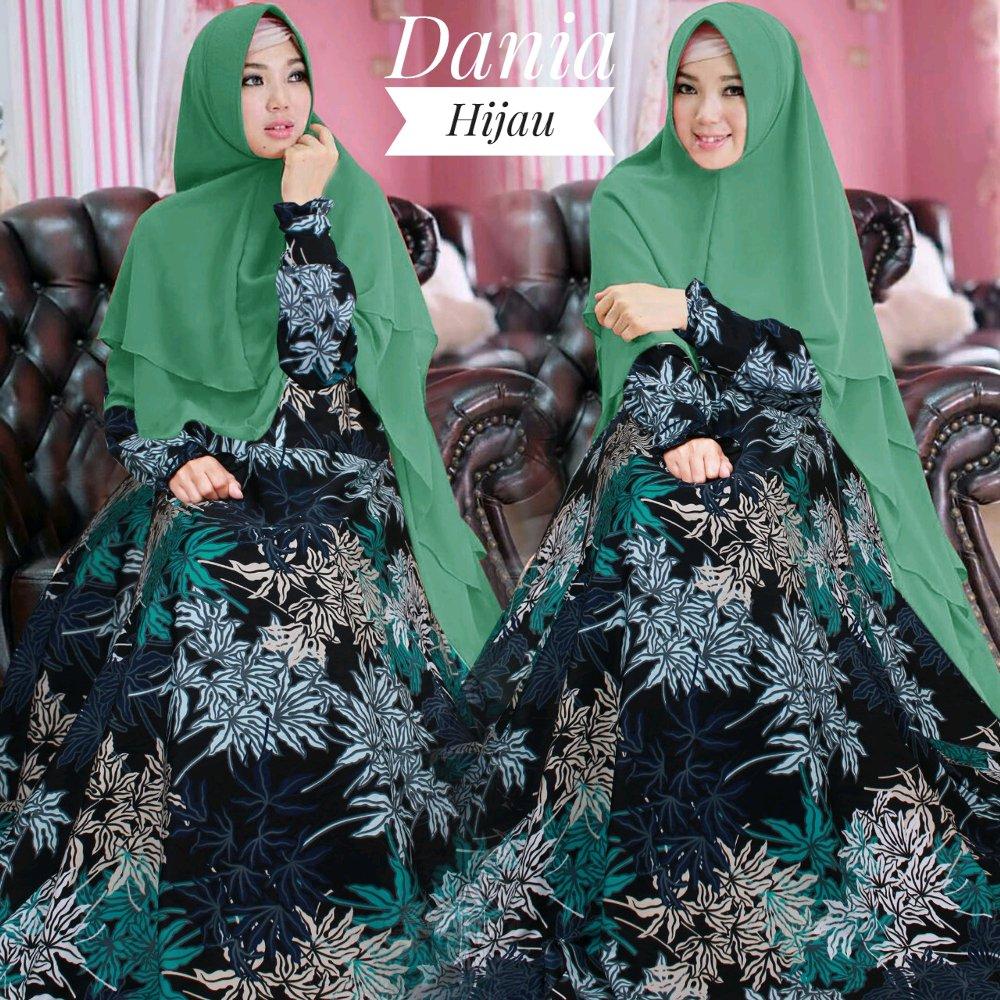 Gamis Syari Monalisa Dania Plus Khimar di lapak Toko Kembar Tanah Abang rinymangiwa