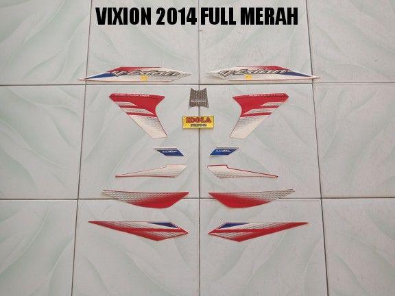 Striping Vixion 2014 Full Merah