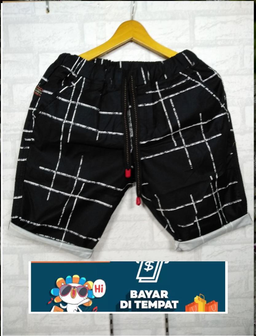 Wino shop celana pendek pria celana chinos celana santai pendek pria motif distro celana santai bahan twill stretch premium
