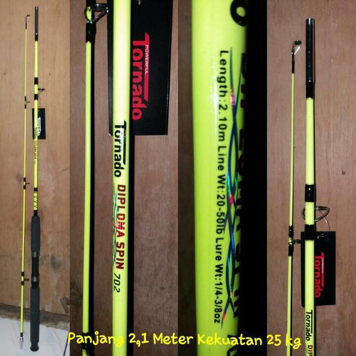 Joran KHUSUS LAUT TORNADO DIPLOMA Panjang 2,1 Meter kekuatan 25 Kg