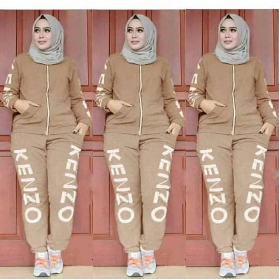 legiONshop-baju wanita | set wanita | setelan wanita | stelan training KEN KEN fit xl (harga jaket dan celana)